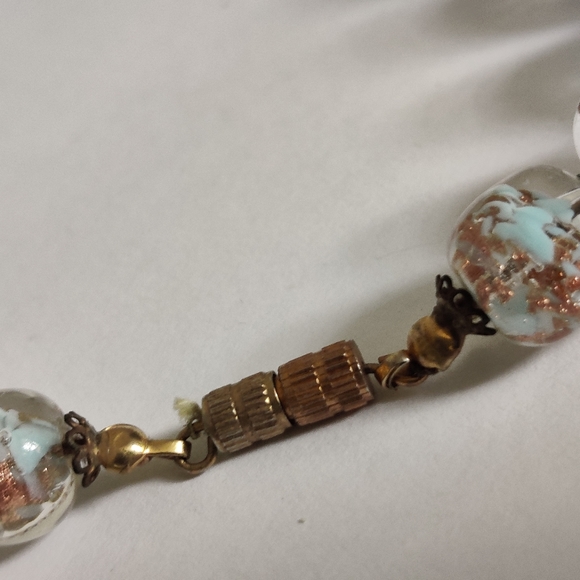 Vintage 60s Murano Somerso Lampwork Necklace - Picture 7 of 10